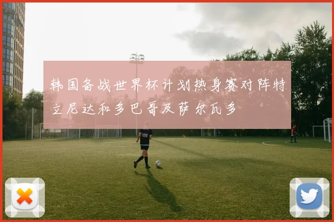 韩国备战世界杯计划热身赛对阵特立尼达和多巴哥及萨尔瓦多